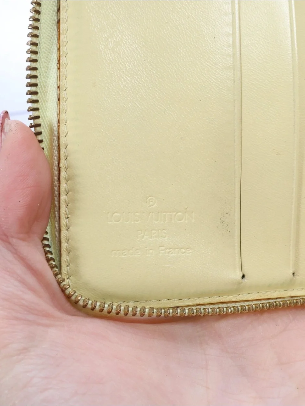 Louis Vuitton Yellow Vernis Zip-Around Card Wallet